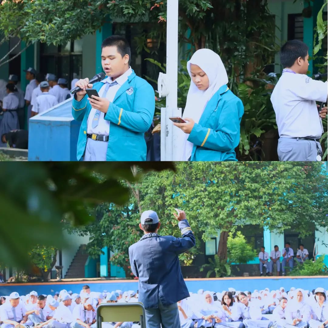 Penyampaian Visi dan Misi Kandidat Calon Ketua OSIS